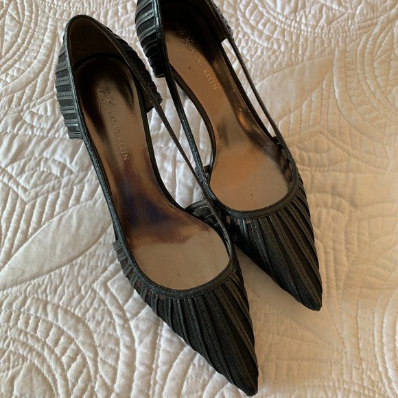 AK ANNE KLEIN Pointed Heels, Black, Size 7M - Picture 2 of 13